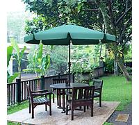 OutSunny Parasol 2660 mm Aluminum, PL (Polyester), Steel Green Outdoor
