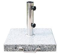 Outsunny Parasol Base 28000 g Marble, Stainless Steel 42 x 42 x 36 cm