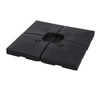 Outsunny Parasol Base Set 9800 g HDPE 51 x 51 x 12 cm