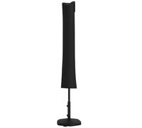 Outsunny Parasol Cover Cantilever Umbrella Cover for 2-3.5 m Parasols Black | 420D Oxford Fabric, Banana Umbrella Protector, Outdoor Garden, Patio