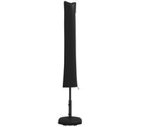Outsunny Parasol Cover Cantilever Umbrella Cover for 2-3.5 m Parasols Black | 420D Oxford Fabric, Banana Umbrella Protector, Outdoor Garden, Patio