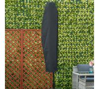 Outsunny Parasol Cover, Patio Cantilever Cover, Banana Umbrella Protector Grey
