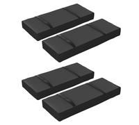 Outsunny Parasol Weights Set of 4, Parasol Base Weights Bags, 25kg Fillable Sandbag Weights with Handles, Cantilever Umbrella Base Weights, Black