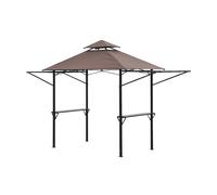 Outdoor Camping BBQ Party Tent Black Metal Frame
