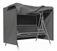 Outsunny Patio Swing Chair Cover 3 Seater 177 x 114 x 152cm Dark Grey