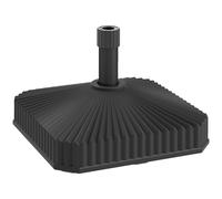 Outsunny Patio Umbrella Stand, Heavy Duty Outdoor Parasol Base, Sand/Water Filled, Black