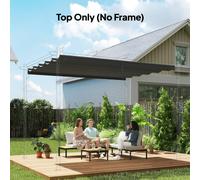 Outsunny Pergola Shade Cover Replacement Canopy for 4 x 3(m) Pergola, Grey