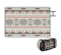 Outsunny Picnic Blanket, 300x200CM Large Beach Blanket Outdoor Picnic Mat, Beach Mat with Integrated Strap for Camping, Beach, Family Picnic, Mix-Colour