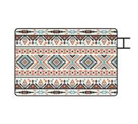 Outsunny Picnic Blanket, 300x200CM Large Beach Blanket Outdoor Picnic Mat with Integrated Strap for Camping, Mix-Colour