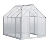 Outsunny Polycarbonate Walk-in Garden Greenhouse w/ Sliding Door | TJ Hughes