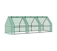 Outsunny Polytunnel Greenhouse Steel Frame Xs Size