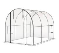 Outsunny 3 X 2 X 2M Polytunnel Greenhouse With Door, Windows, Steel Frame