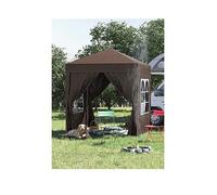 Outsunny 2 x 2m Garden Pop Up Gazebo Party Tent Wedding w/ Carrying Case - Coffee