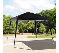 Outsunny Pop-Up Tent, 3Lx3Wx2.4H m-Black