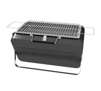 Mini Charcoal Barbecue Grill Foldable BBQ for Tabletop Camping Picnic Outsunny Black One Size
