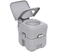 Outsunny Portable Camping Toilet 20L Flushable with 2 Detachable Tanks