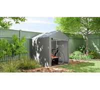 Outsunny Portable Garden and Bike Storage Shed: 1.2 x 1.8m Outsunny Garden Storage Shed - Light Grey
