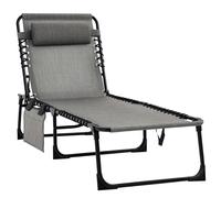 OutSunny Mesh Fabric, Steel Lounge Chair 84B-812V70 Mixed-grey