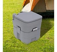 Outsunny Portable Toilet Grey 410 x 425 mm