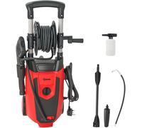 Outsunny 1800 W Power Washer 150 Bar Pressure with Adjustable Nozzle, Red, Red