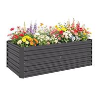Outsunny Raised Beds for Garden, 180 x 90 x 59 cm, Dark Grey