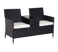 Outsunny Rattan Chair 841-149BK Black