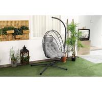 Outsunny Rattan-Effect Hanging Egg Chair