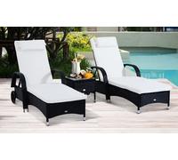 Outsunny Rattan-Effect Lounge Set
