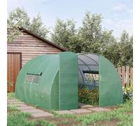 Outsunny Reinforced Steel Walk-in Polytunnel Greenhouse with Door and Windows (2