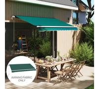 Outsunny Replacement Canopy For 3 X 2.5 M Awning (Fabric Only), Green
