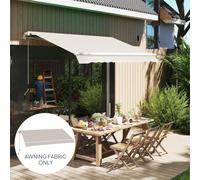 OUTSUNNY Replacement Canopy for 3 x 2.5 m Awning (Fabric Only) in Cream Outsunny Cream