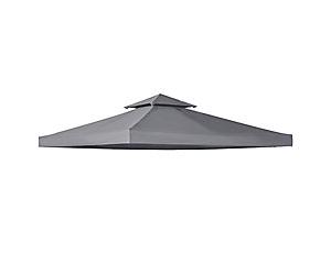 Outsunny Replacement Canopy Top Deep Grey 84C-041GY