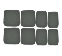 Outsunny Replacement Cushion Cover Garden Rattan Patio Furniture Seat Cover Polyester Outdoor Deep Grey- No Cushion Included