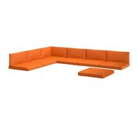 Outsunny Replacement Cushions For Outdoor Furniture Garden Seat Cushion Pad In Orange Orange