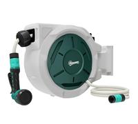 Outsunny Retractable Hose Reel Wall Mounted 30+2m 59 x 23 x 42cm Grey