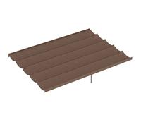 Outsunny Retractable Pergola Cover, 3.5 x 2.6 m Replacement Canopy Fabric for 4 x 3 m Frame, Roof Top Only, Brown
