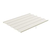 Outsunny Retractable Pergola Shade Cover, Replacement Canopy for 4 x 3 (m) Pergola, Retractable Roof, Cream White