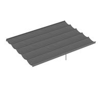 Outsunny Retractable Pergola Shade Cover, Replacement Canopy for 4 x 3 (m) Pergola, Retractable Roof, Light Grey