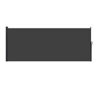 Outsunny Side Awning Retractable, Privacy Screen, 400x160cm, Black - 400L x 4W x 180Hcm
