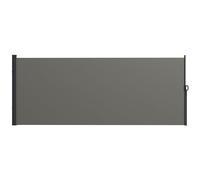 Outsunny Side Awning Retractable, Privacy Screen, 400x160cm, Black - 400L x 4W x 160Hcm