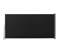 Outsunny Retractable Side Awning, Screen Fence for Patio Garden, Wall Balcony Screening Panel, Outdoor Privacy Divider, 3x1.6M, Black