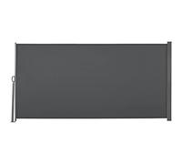 Outsunny Retractable Sun Side Awning Screen Fence Patio Garden Wall Balcony Screening Panel Outdoor Blind Privacy Divider (3x1.6M, Grey)