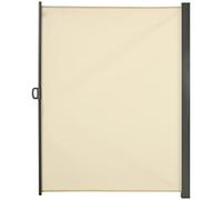 Outsunny Retractable Sun Side Awning Screen Fence Patio Garden Wall Balcony Screening Panel Outdoor Blind Privacy Divider (3x2M, Cream)
