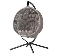 Outsunny Round Egg Basket Chair, with Steel Stand