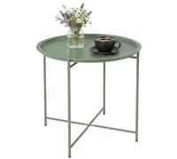 OutSunny Coffee Table Round Steel 460 x 460 x 500 mm