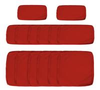 Outsunny Set of 14 Outdoor Cushion Covers - Red