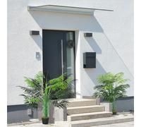 OUTSUNNY Set of 2 125cm/4FT Artificial Palm Plant Decorative Tree in Green Outsunny Green