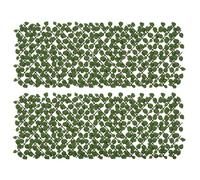 Outsunny Set of 2 Expandable Artificial Trellis Hedges - Realistic Leaf Privacy Screen for Indoor & Outdoor, 2 x 1 m