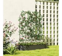 Outsunny Black Garden Trellis 150 x 50cm 2 Pack - Size: 150 x 1.3 x 50cm - Wilko
