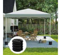 Outsunny Pop up Canopy Weight Set of 4, Heavy Duty Sand Fillable Tent Leg Weights for Marquee Party Tent Canopy, Total 20kg
